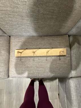 The Container Store Maple Shaker Peg Rack 4-Hook Wall Mounted Coat Rack